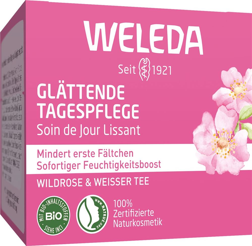 Weleda Tagespflege glättend Wildrose & weisser Tee Topf 40 ml