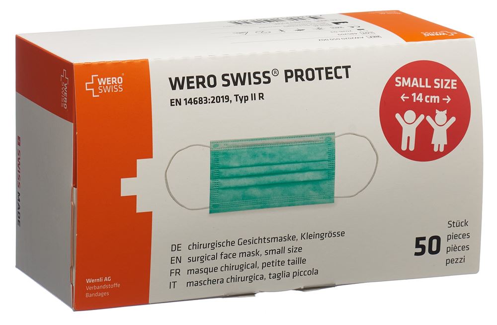 Wero Swiss Protect Maske Typ IIR Small Size Box 50 Stk
