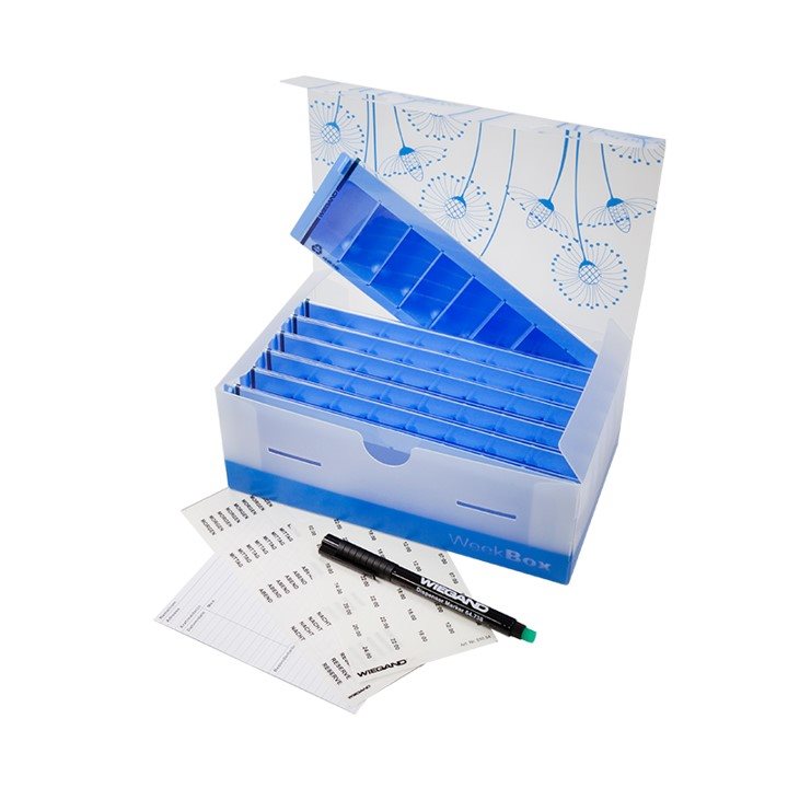 Wiegand Weekbox Set M-Flex 7 Tage französisch mit 7 Teilern pro Tag