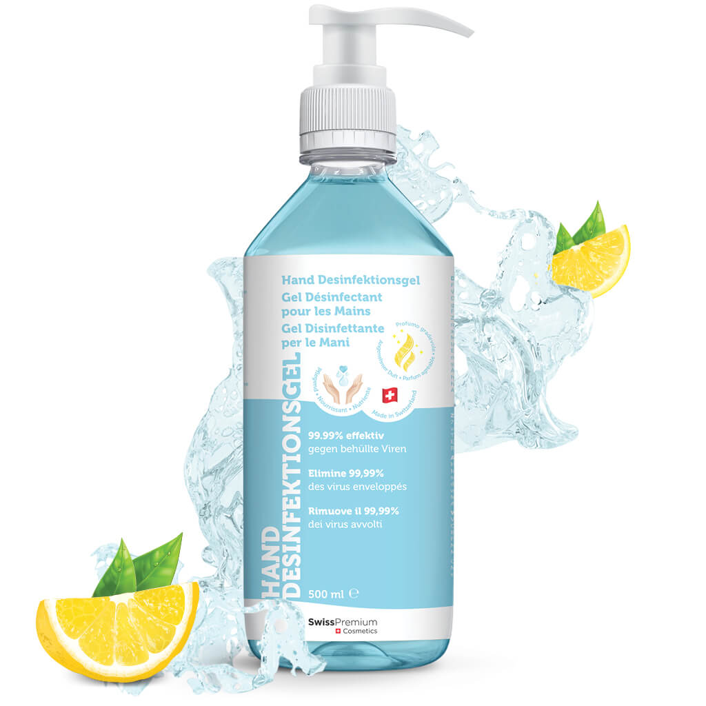 Wiesenberg Hand Desinfektionsgel Fresh Lemon 500 ml