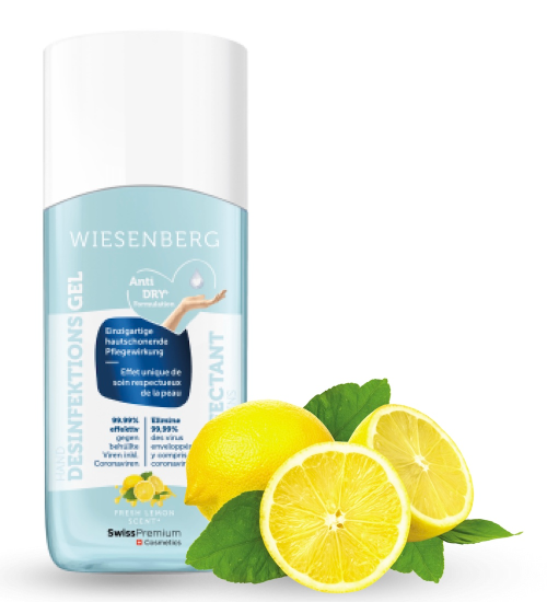 Wiesenberg Handdesinfektionsgel Fresh Lemon Disp 500 ml