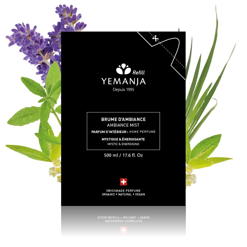 Yemanja reinigender Raumnebel litsée & Palmarosa Refill Btl 500 ml
