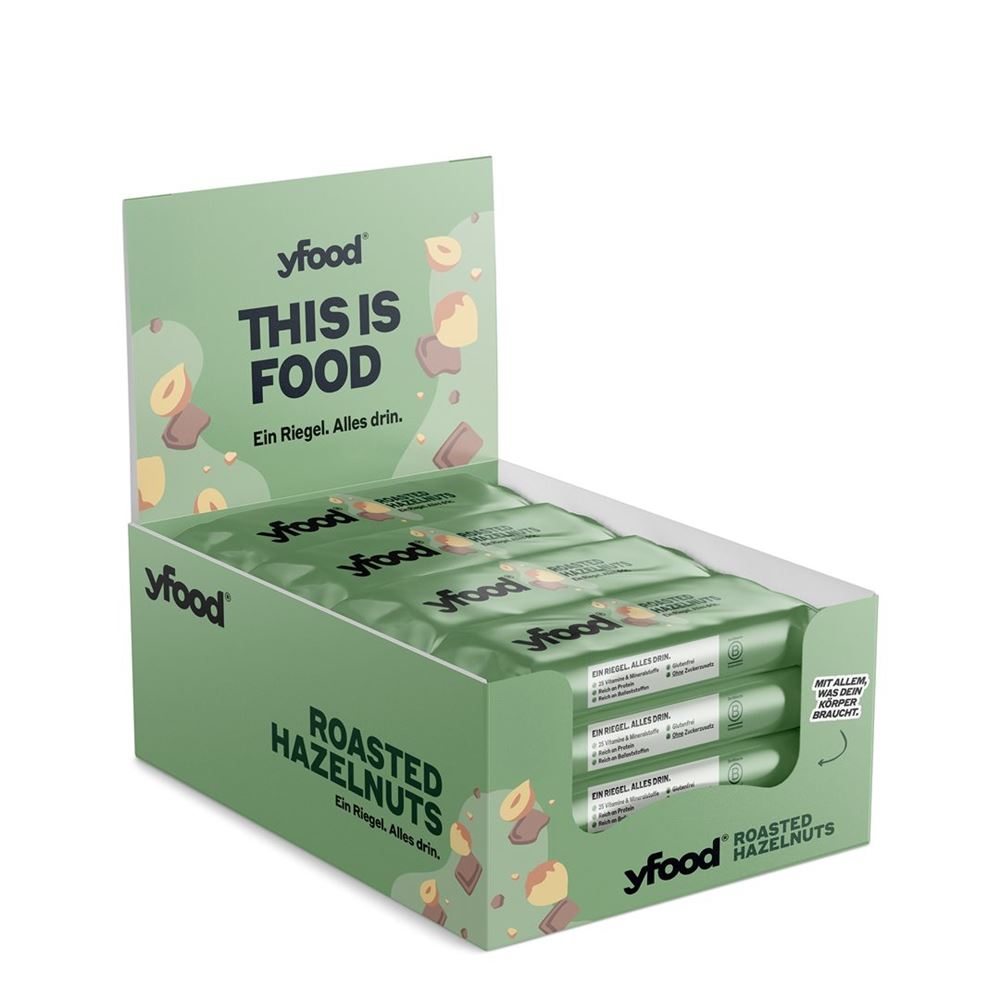YFood High-Protein Riegel Chocolate & Hazelnut 12 x 60 g