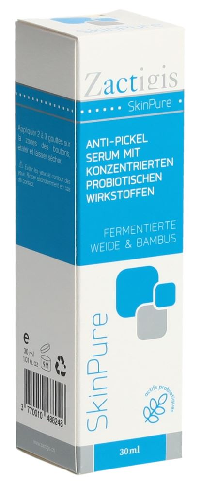 Zactigis SkinPure anti-pickel serum mit konzentriereten probiotischen Wirkstoffen Fl 30 ml