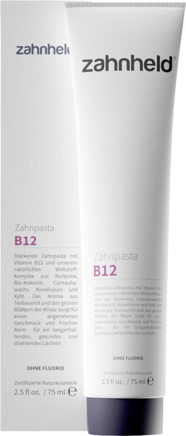 Zahnheld Zahncreme mit Vitamin B12 ohne Flourid Tb 75 ml