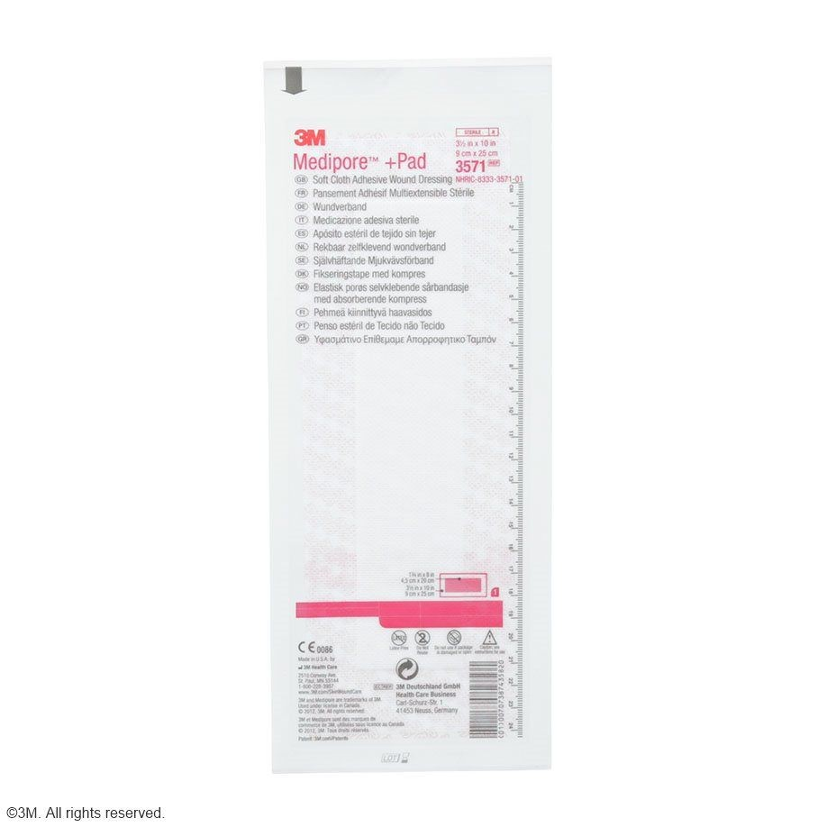 MEDIPORE 10x25cm compresse 5x20.5cm 25 pce