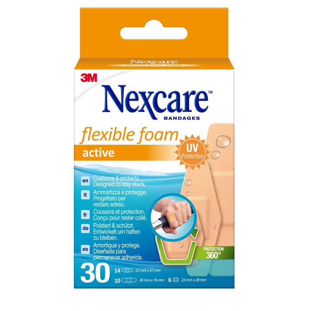 NEXCARE Pflaster Flexible Foam Active