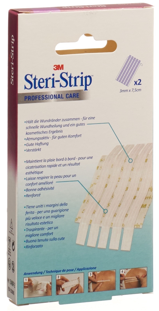 STERI 3x75mm blanc renforcé 5 pce, image 2 sur 2