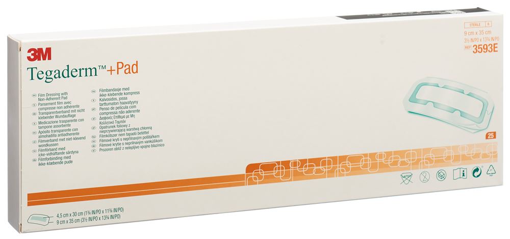 TEGADERM 9x35cm Compresse 4.5x30cm 25 pce