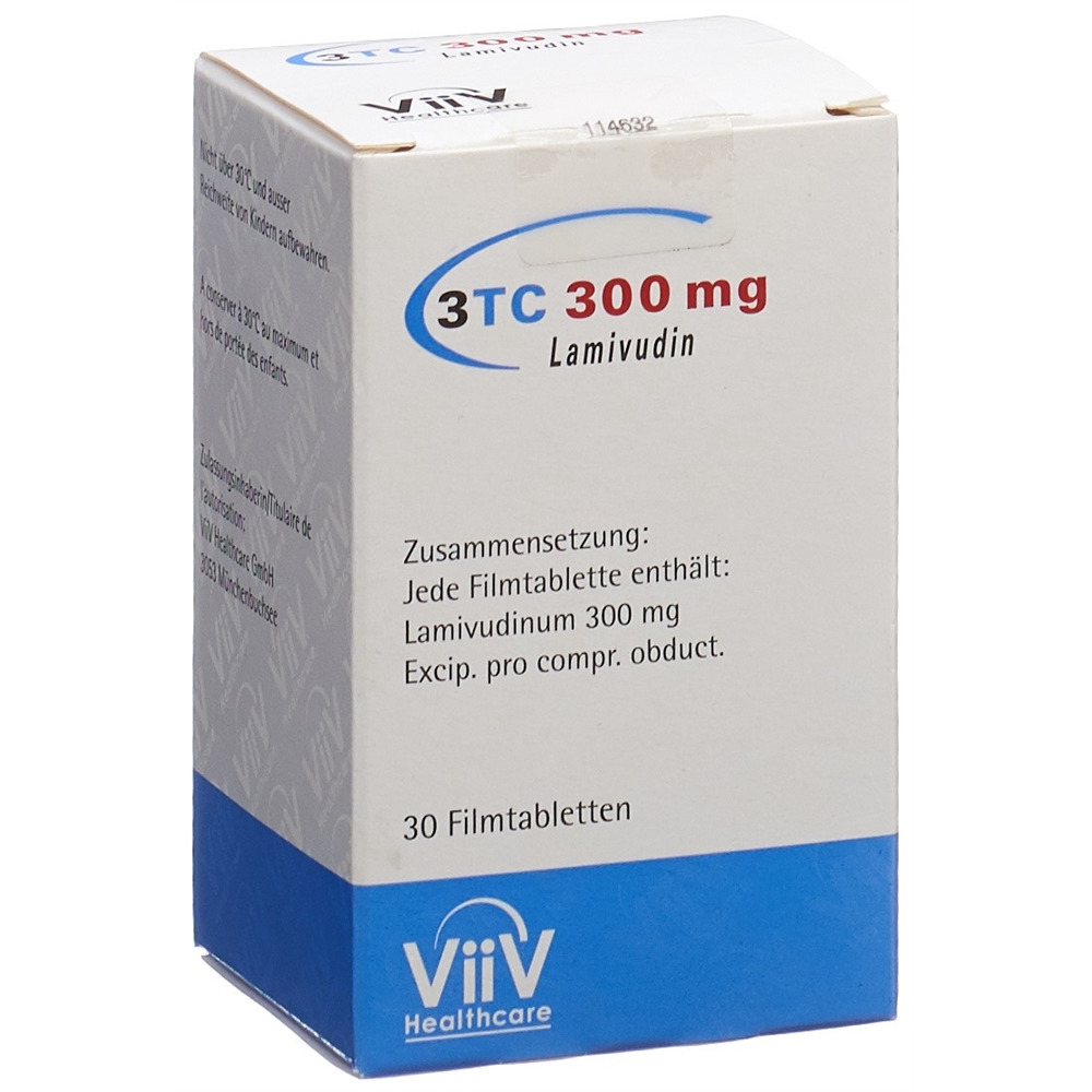 3TC Filmtabl 300 mg Ds 30 Stk, Hauptbild