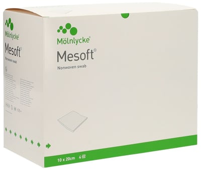 MESOFT NW Compresses Stériles 10x20cm | Lot de 2 Boîtes de 60
