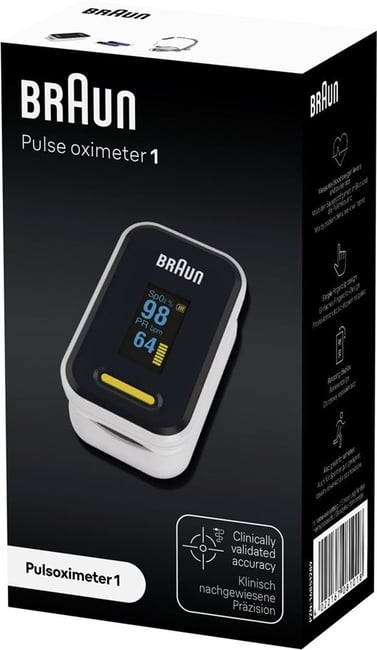 Pulsioxímetro Braun YK-81CEU - Medición Oxígeno Sangre Y Pulso - Certificado CE Clínico