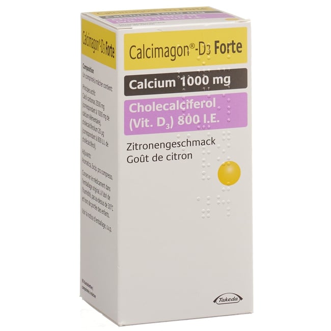 CALCIMAGON D3 Forte Kautabl Zitrone Ds 90 Stk | Online bestellen