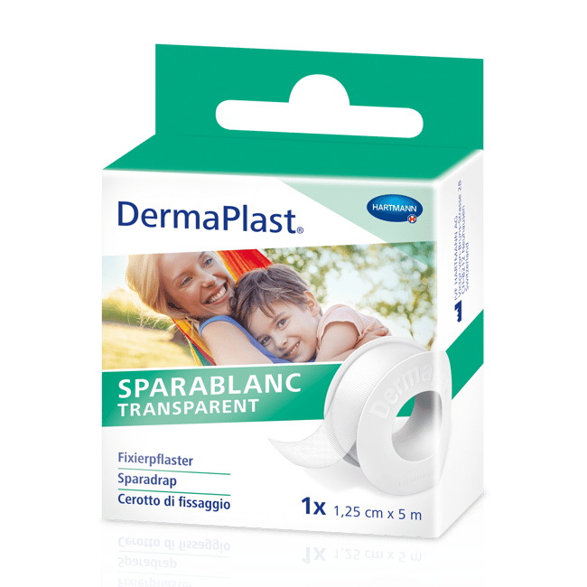 DERMAPLAST sparablanc transparent 1.25cmx5m blanc 1 pce Commander en