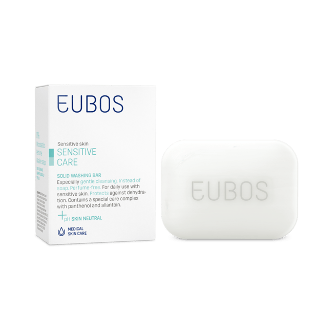 Eubos Rot Seifenstab 125 G – PH-neutraler Waschstück Für Gemischte Haut, Ohne Seife, Mit Allantoin