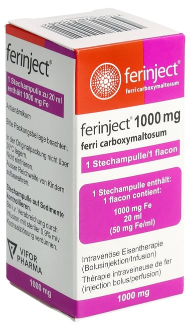 FERINJECT Inj Inf Präp 1000 mg/20ml Durchstf 20 ml | Online bestellen