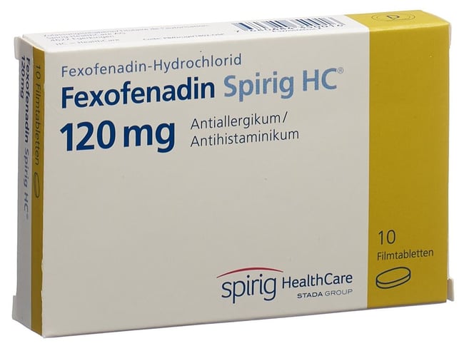 FEXOFENADINE Spirig HC Filmtabl 120 mg Blist 10 Stk Online bestellen
