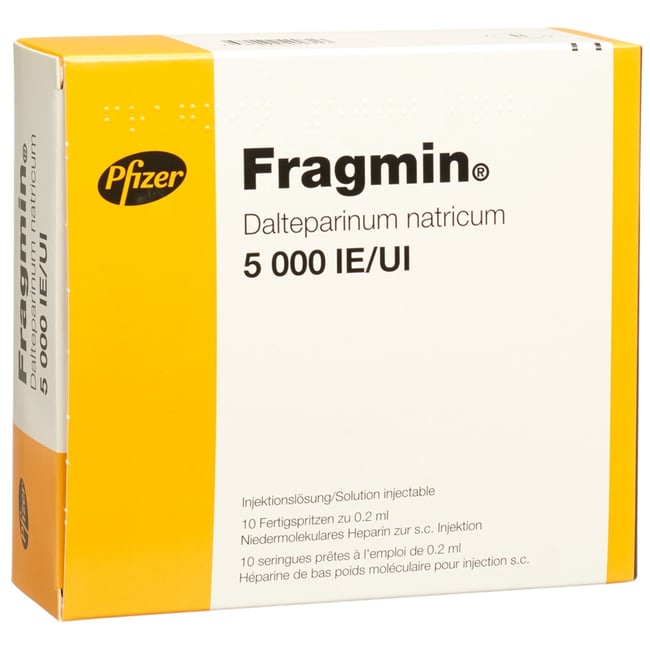 FRAGMIN sol inj 5000 IE/0.2ml ser pré 0.2 ml | Commander en ligne