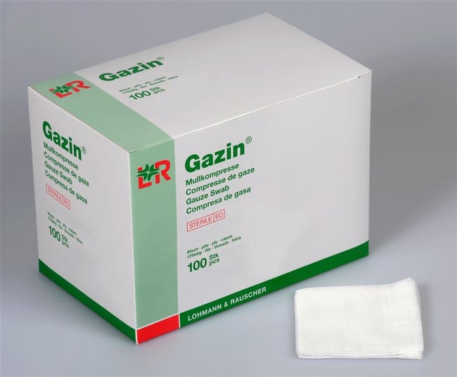 GAZIN compresses de gaze 10x10cm 16-plis stériles 10 pce | Commander en ...