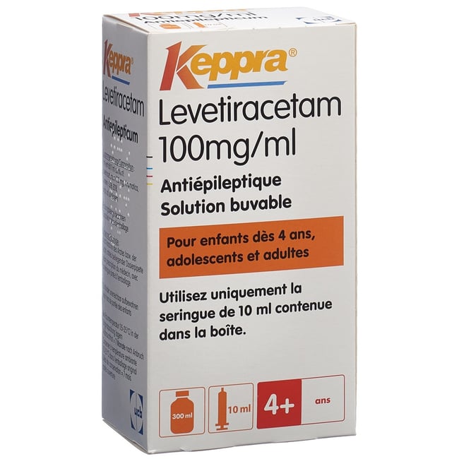KEPPRA sol 100 mg/ml seringue doseuse 10 ml fl 300 ml | Commander en ligne