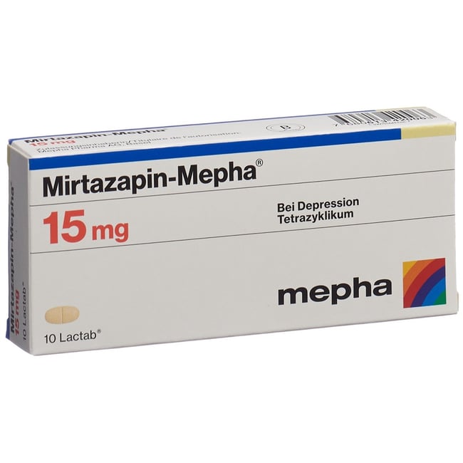 MIRTAZAPINE Mepha Filmtabl 15 mg Blist 10 Stk Online bestellen