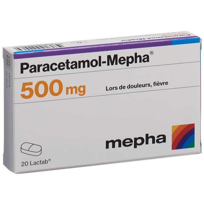 PARACETAMOL Mepha Filmtabl 500 mg Blist 20 Stk Online bestellen