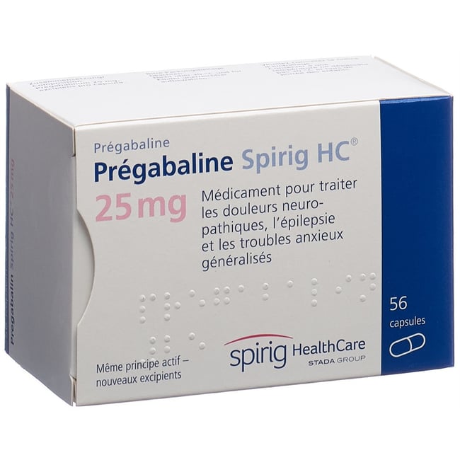 PREGABALINE Spirig HC Kaps 25 mg Blist 56 Stk Online bestellen