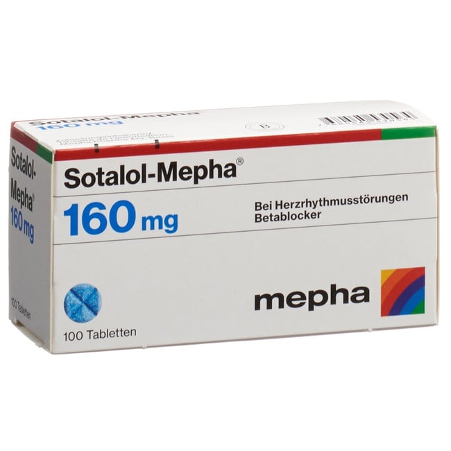 SOTALOL Mepha Tabl 160 mg Blist 100 Stk Online bestellen