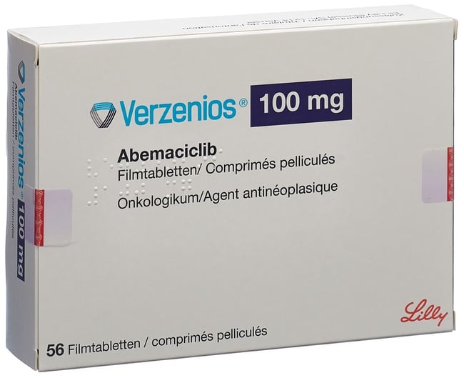 Verzenios 100 mg упаковка 56 таблеток