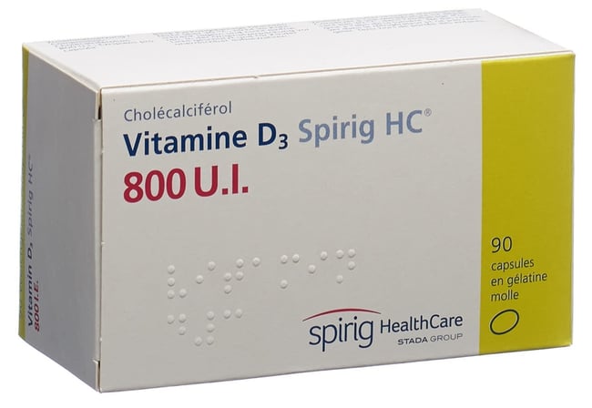 VITAMINE D3 Spirig HC Weichkaps 800 IE Blist 90 Stk | Online bestellen