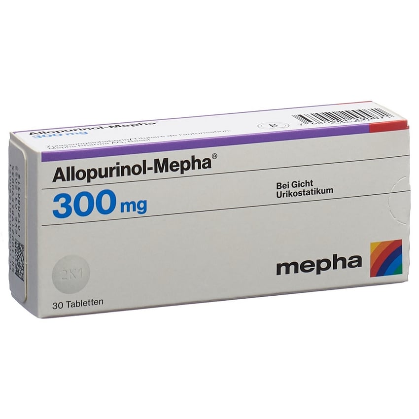 ALLOPURINOL Mepha Tabl 300 mg Blist 30 Stk | Online bestellen