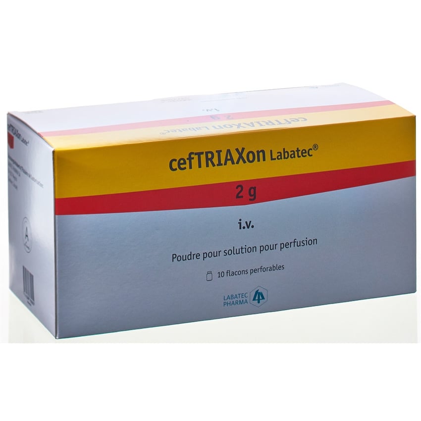 Labatec Injection CEFTRIAXONE Labatec Trockensub 2 g Durchstf 10 Stk | Online bestellen