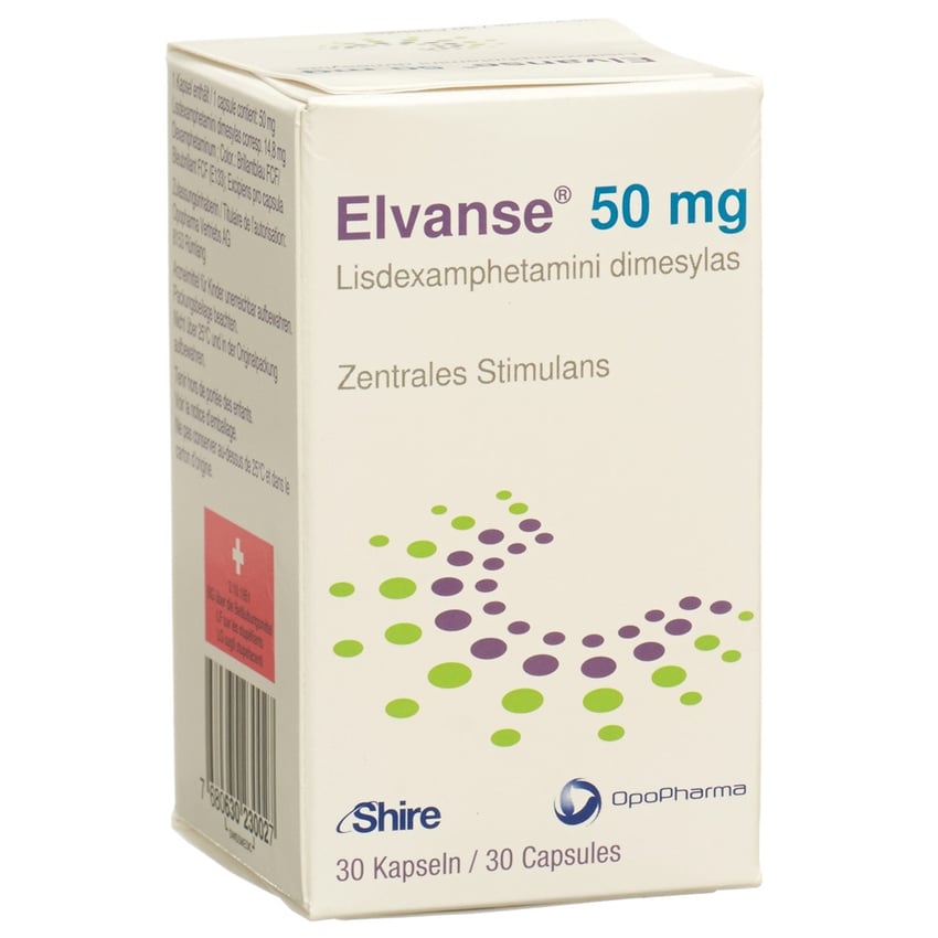 ELVANSE Kaps 50 mg Ds 30 Stk | Online bestellen