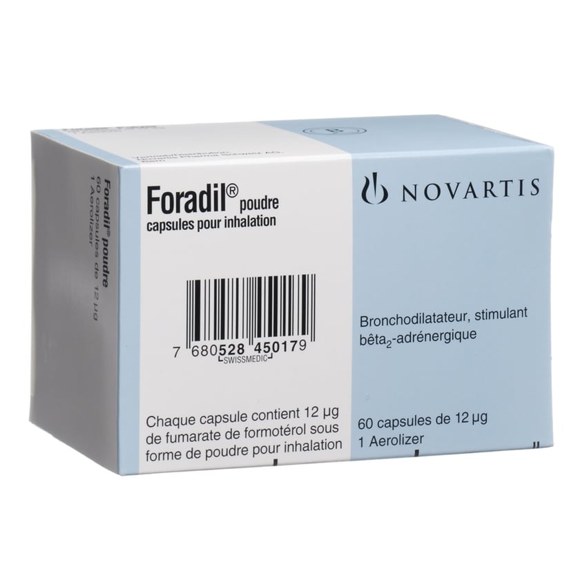 FORADIL Pulver Inh Kaps 12 mcg 60 Stk | Online bestellen