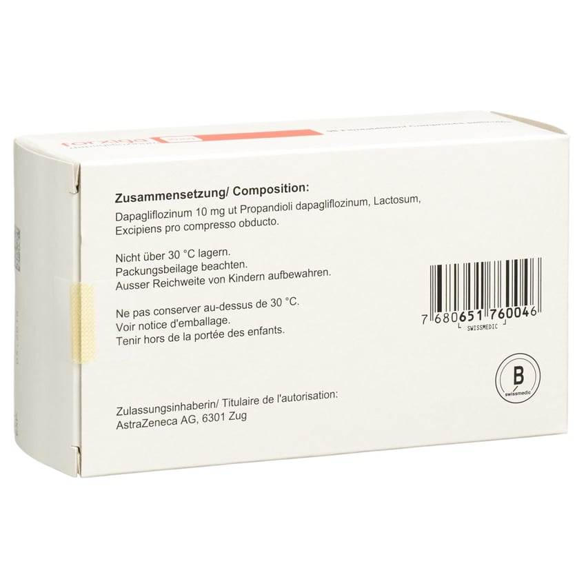 FORXIGA Filmtabl 10 mg Blist 98 Stk | Online bestellen