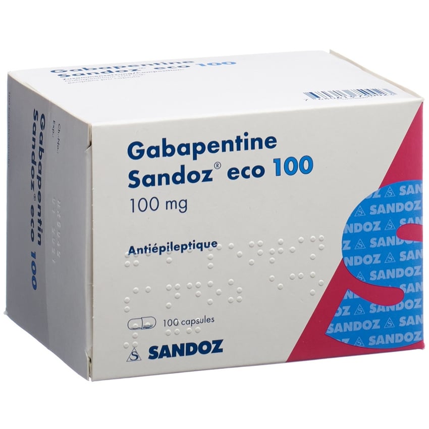 GABAPENTINE Sandoz eco caps 100 mg blist 100 pce Commander en ligne