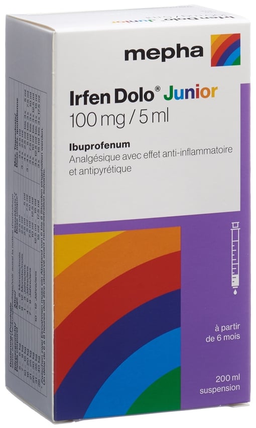 IRFEN Junior Susp 100 mg/5ml Fl 200 ml Online bestellen