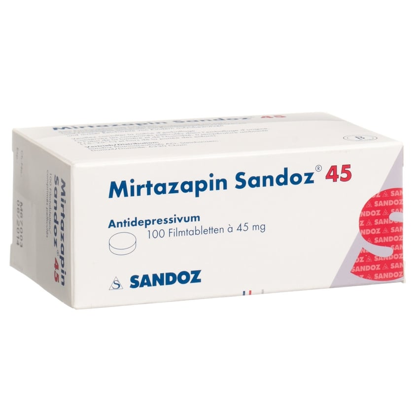 MIRTAZAPINE Sandoz cpr pell 45 mg blist 100 pce Commander en ligne