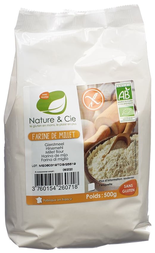 NATURE&CIE farine de millet sans gluten 500 g Commander en ligne