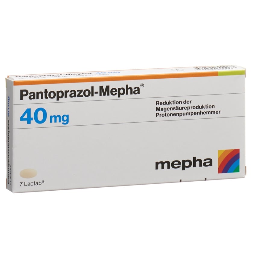 PANTOPRAZOLE Mepha Lactab 40 mg Blist 7 Stk Online bestellen