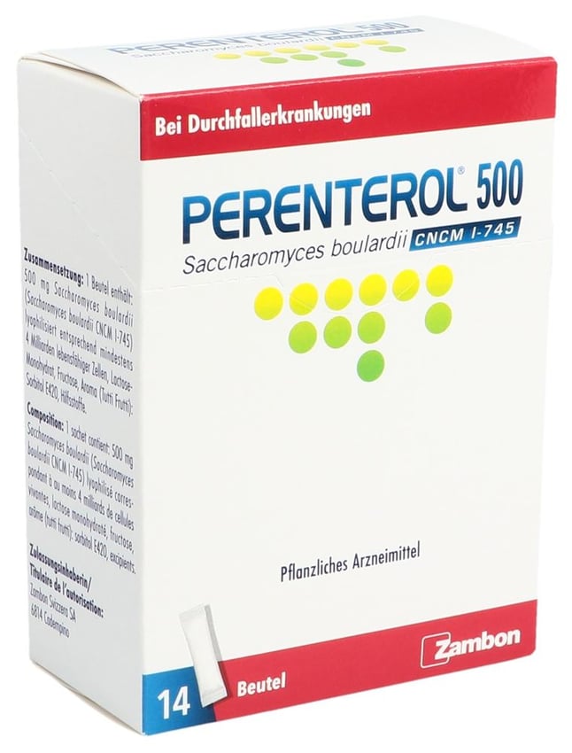 PERENTEROL Plv 500 mg Btl 14 Stk Online bestellen