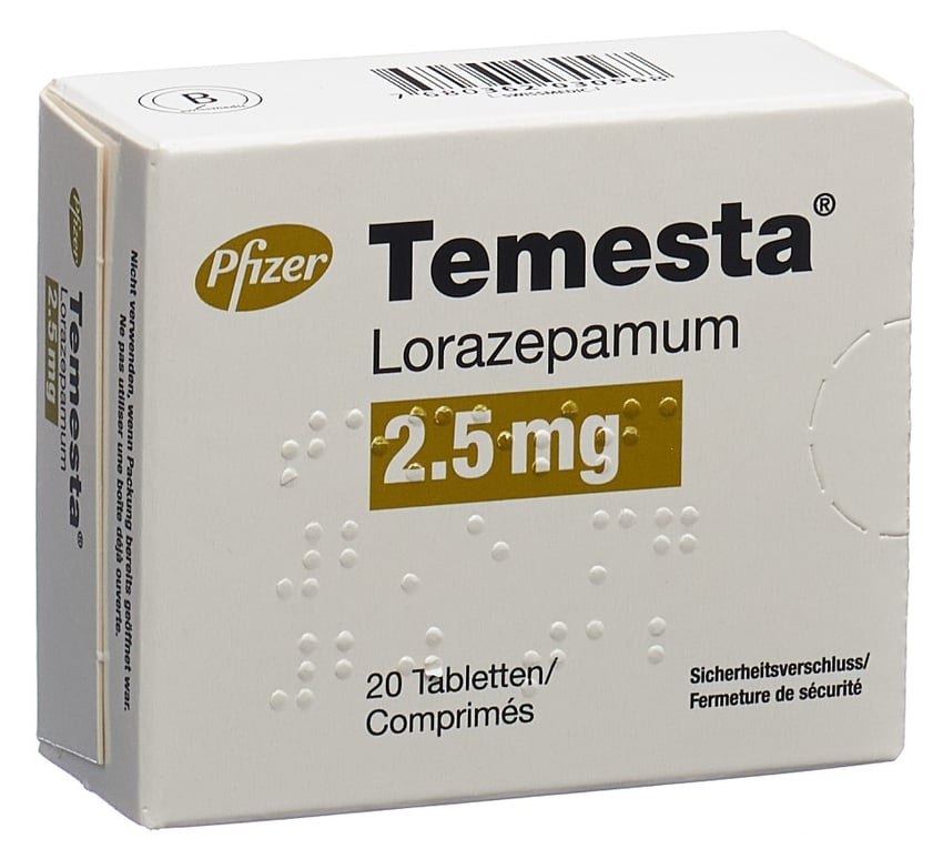 Temesta Tabl 2.5 mg Blist 20 Stk | Online bestellen
