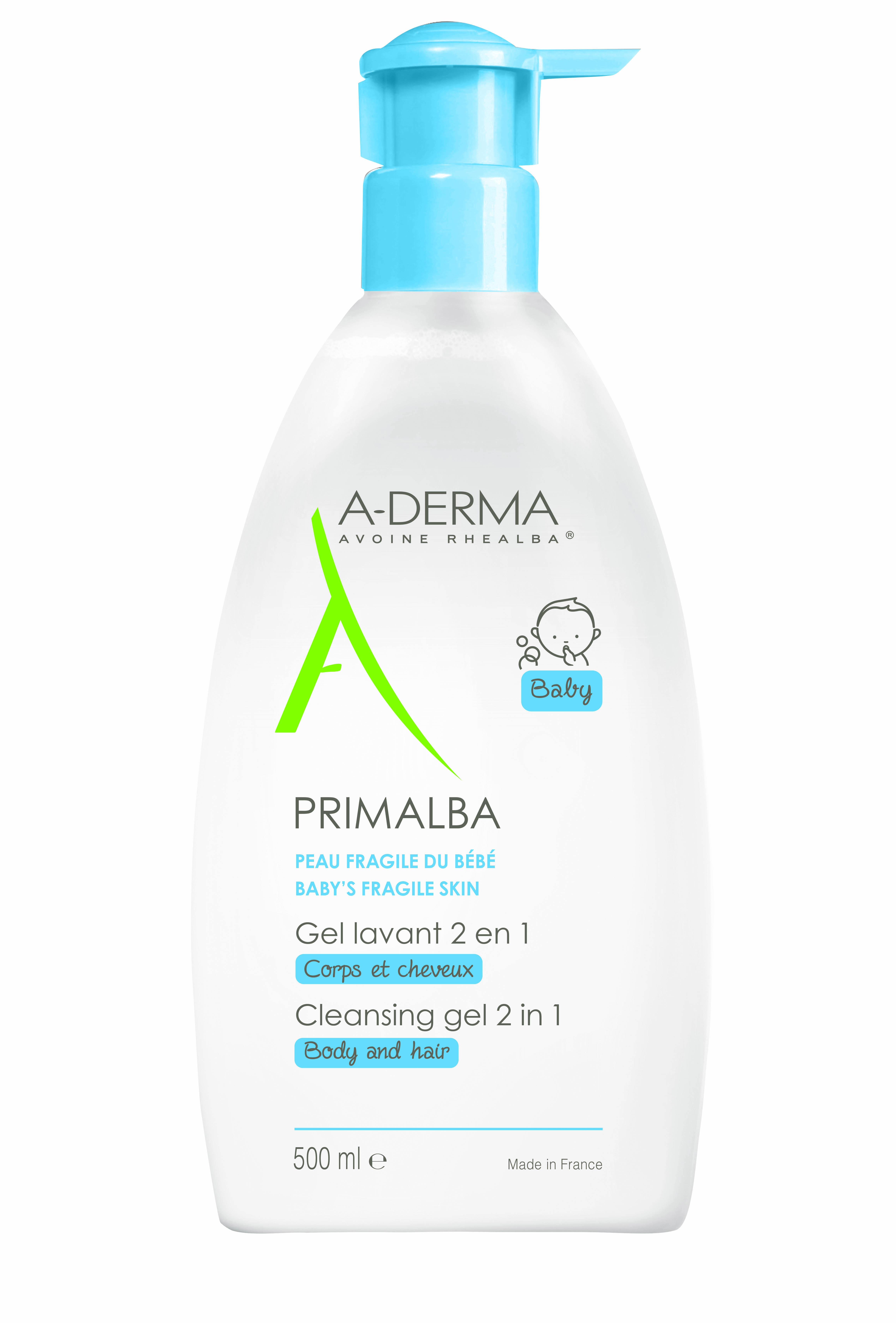 A-DERMA PRIMALBA gel lavant 2 en 1, image principale