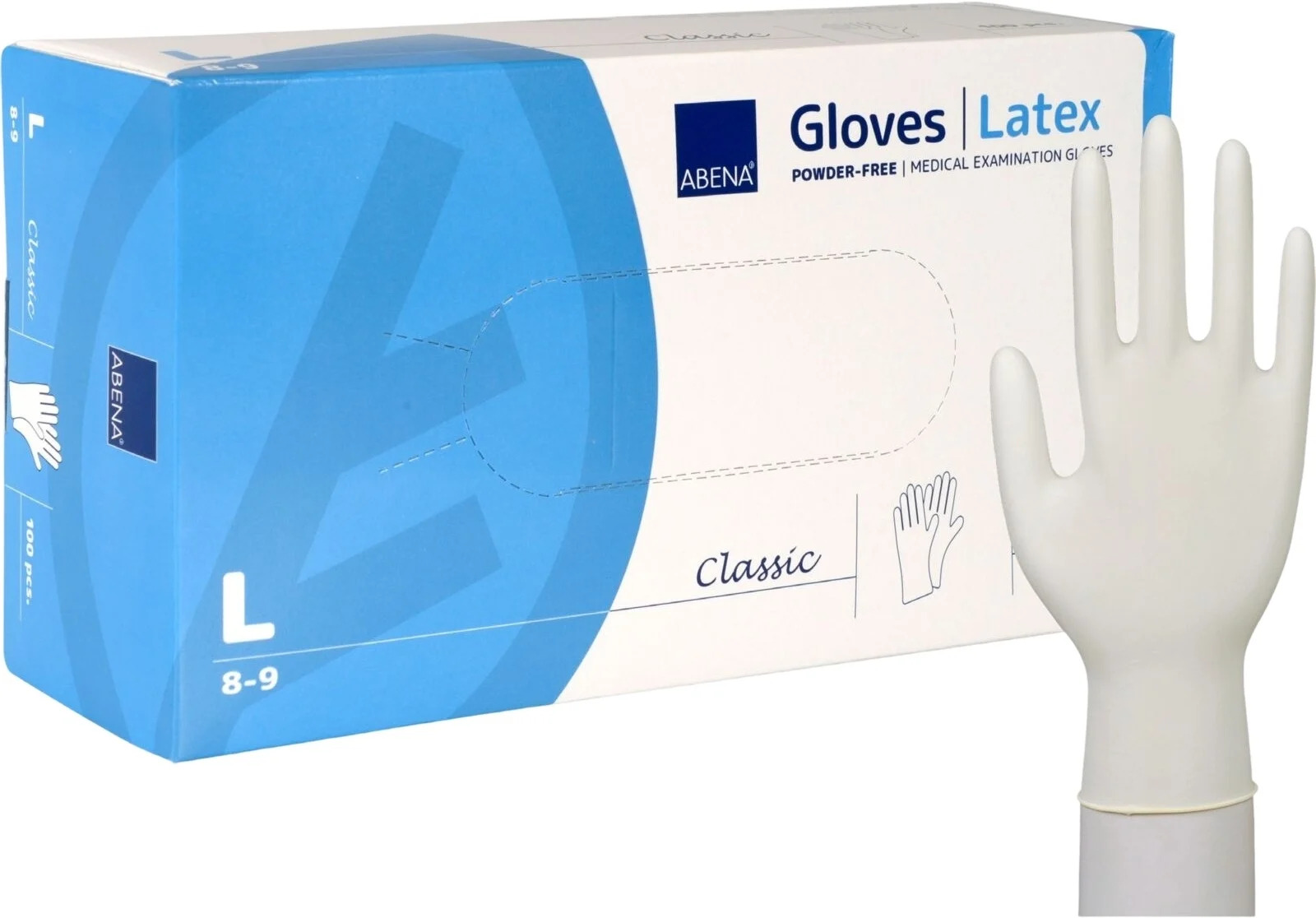 Abena gants en latex classic