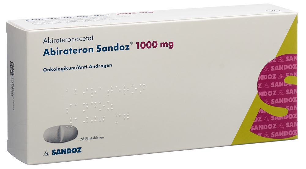 ABIRATERONE Sandoz 1000 mg, Hauptbild