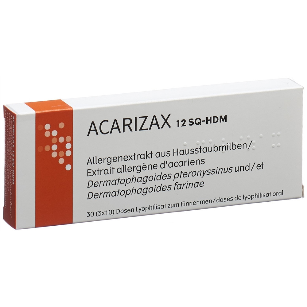 ACARIZAX Lyophilisat zum Einnehmen 12 SQ-HDM, Hauptbild