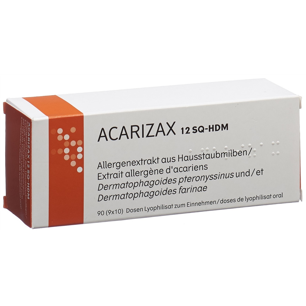 ACARIZAX Lyophilisat zum Einnehmen 12 SQ-HDM, Hauptbild