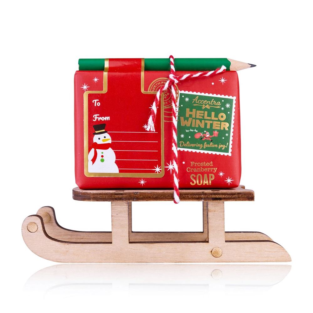 Accentra Seife Holzschlitten