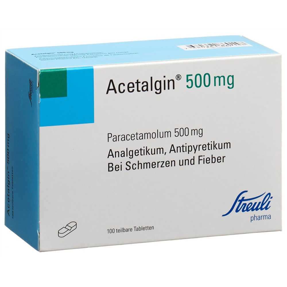 ACETALGINE Tabl 500 mg Blist 100 Stk, Hauptbild