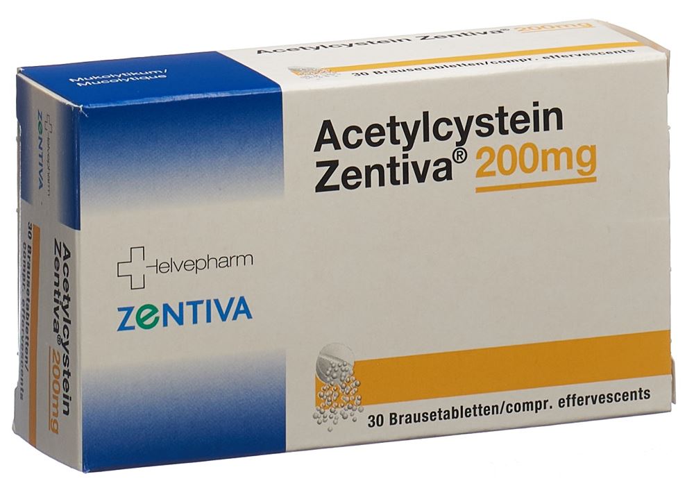 ACETYLCYSTEINE Zentiva 200 mg